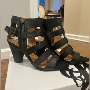 Black sandals. Worn once. Size 7.5